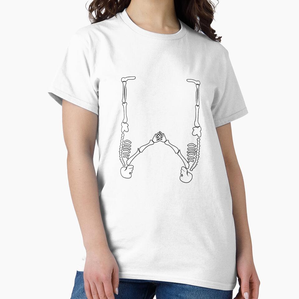 Skulls doing yoga initial monogram W by Rajeev  Singh