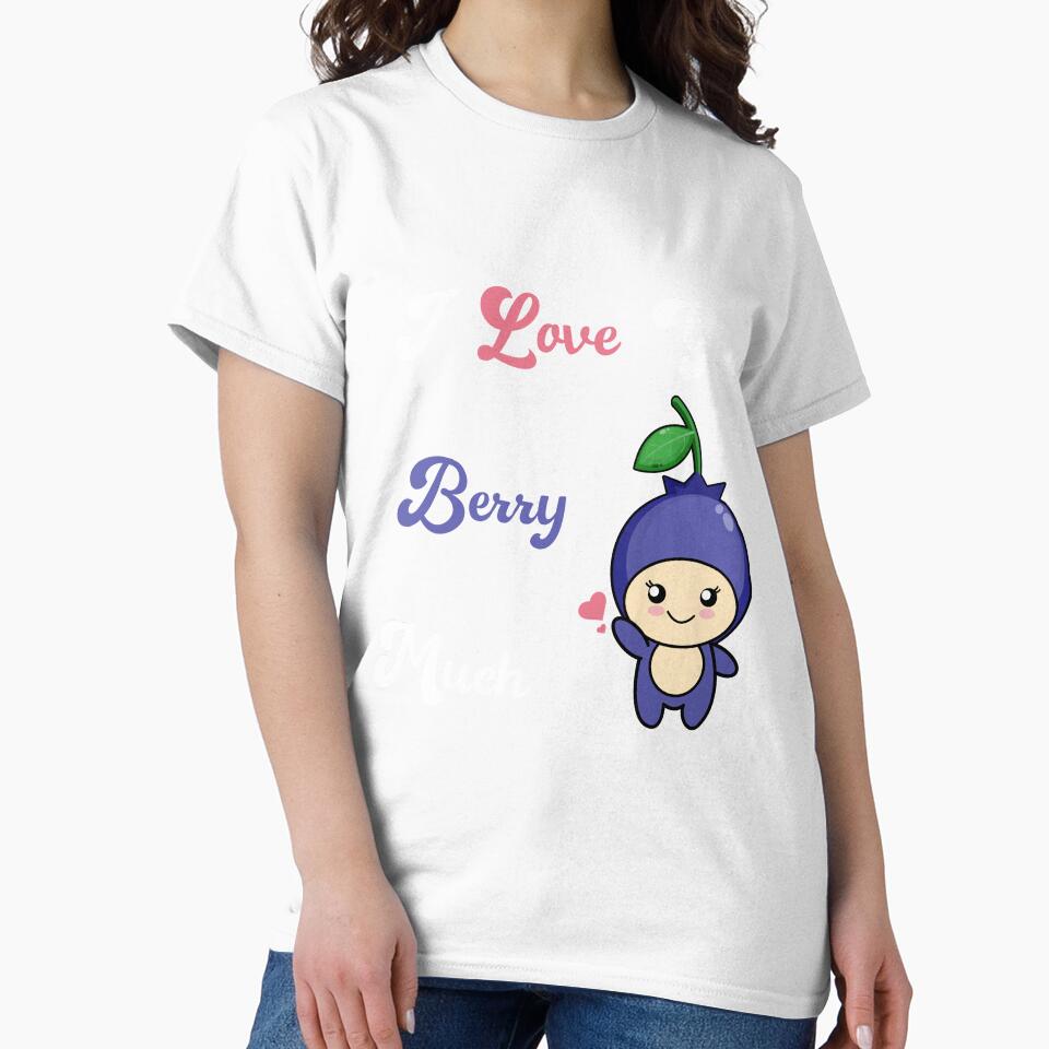 I love you berry much blueberry Baby One-Piece, cute and fun kids clothes by Sun Rise