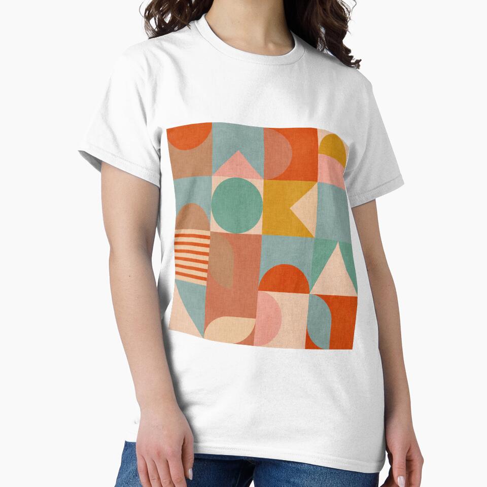 Bauhaus Geometry Checkered Pastel by Ana-Rut-Bre