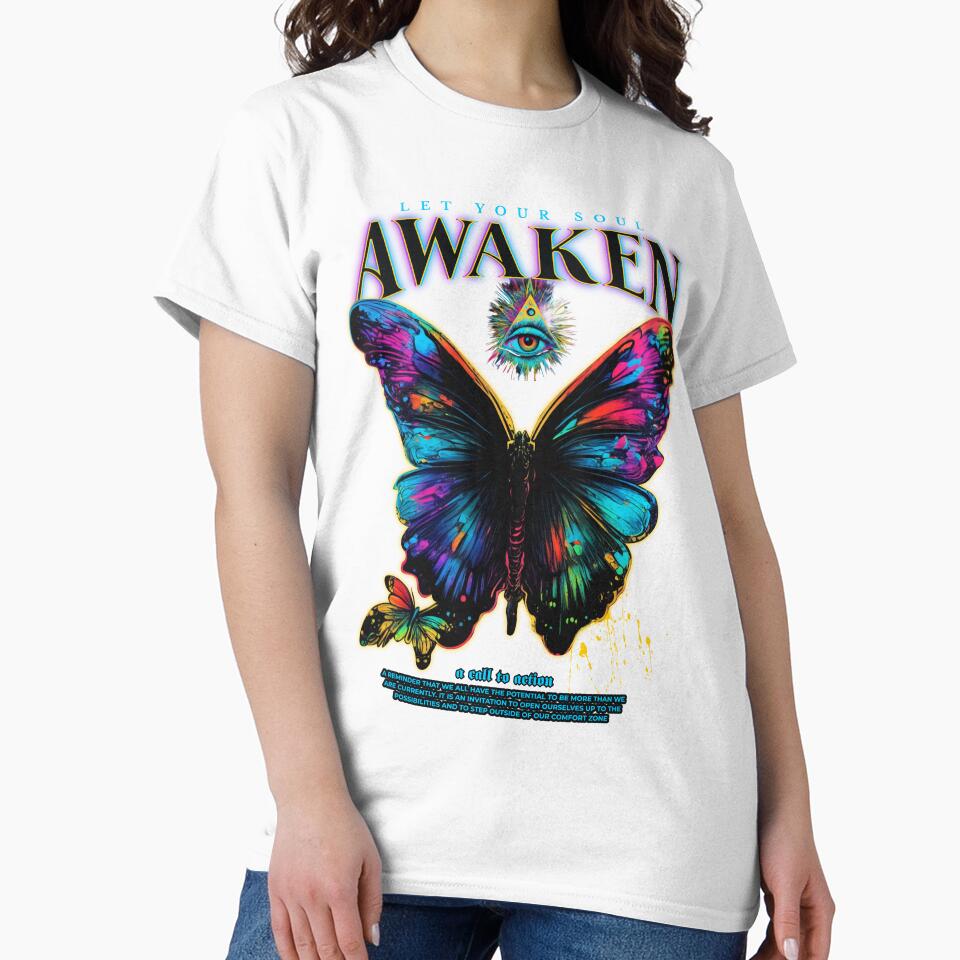 Awaken Butterfly Graphic T-shirt by himx05