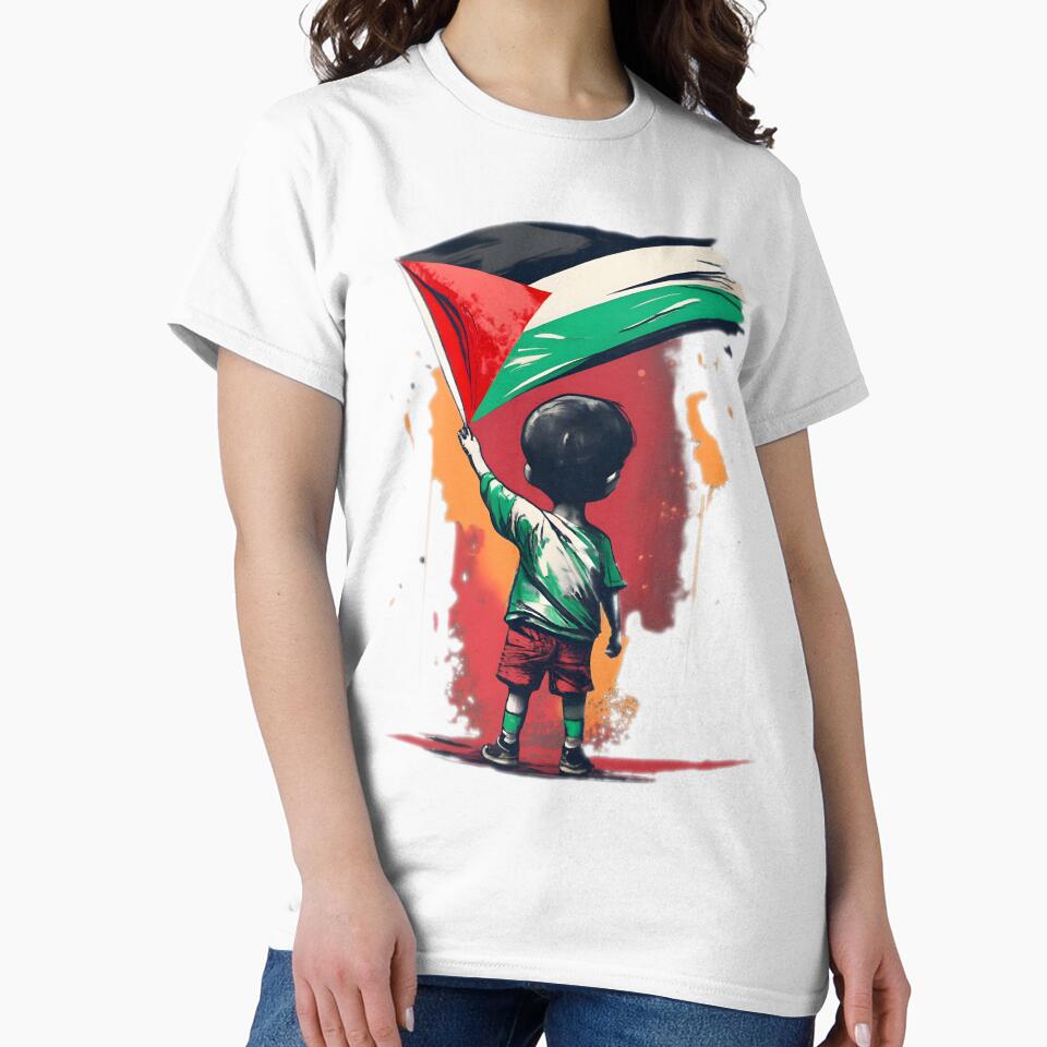 Children Of Gaza With Palestine Flag by JurenArt