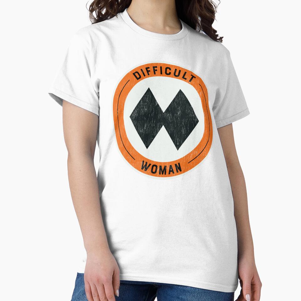 Difficult Woman - Double Black Diamond Skier by Design Sparkes