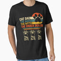 Vintage Cat Dad The Man Myth Snack Dealer Funny Fathers Day by will freed18