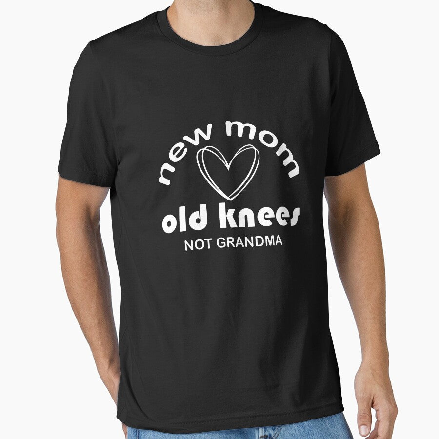 New Mom Old Knees Not Grandma Shirt, Funny Older Modern Mom by sawczy-shop