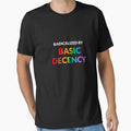 Radicalized By Basic Decency - Rainbow Text by Inspirationmotivation