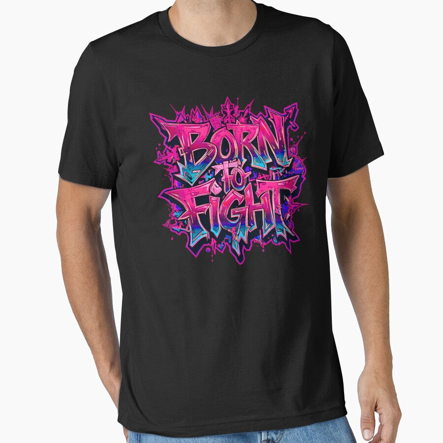 Born to Fight Urban Streetwear – Bold Graffiti Urban Style by typoinspired