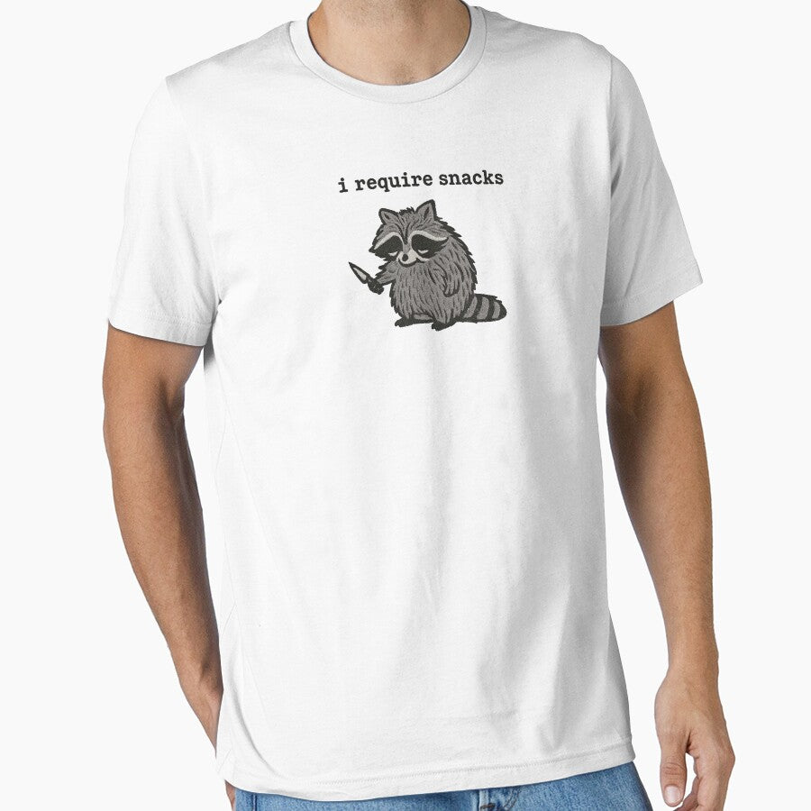 i Require Snacks Funny Raccoon by will freed18