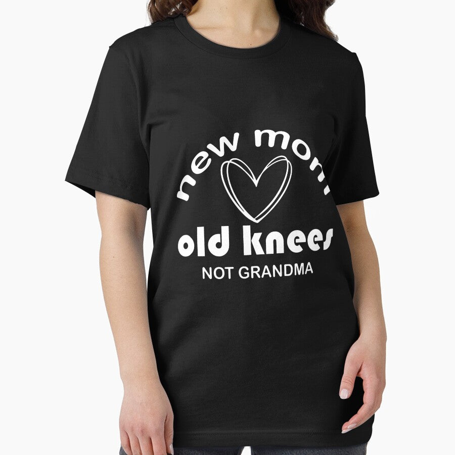 New Mom Old Knees Not Grandma Shirt, Funny Older Modern Mom by sawczy-shop