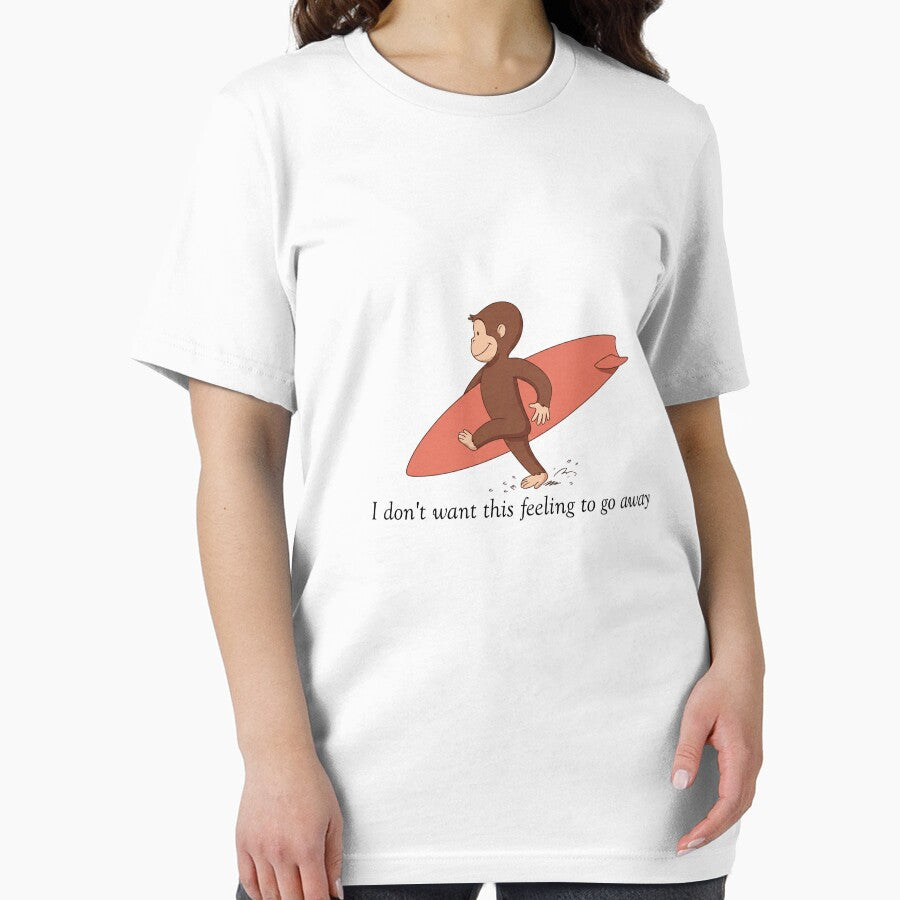 Curious George Surfing Monkey, I Don't Want This Feeling To Go Away by HeatherCWolf