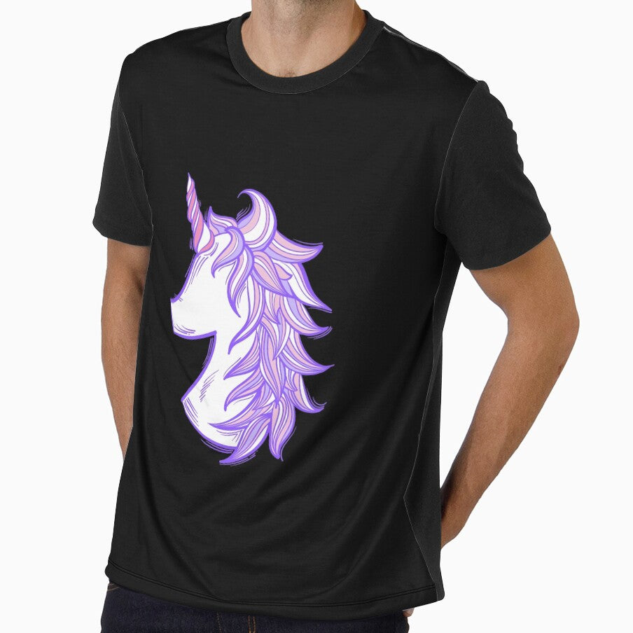 stylish purple unicorn by cpilustra7-