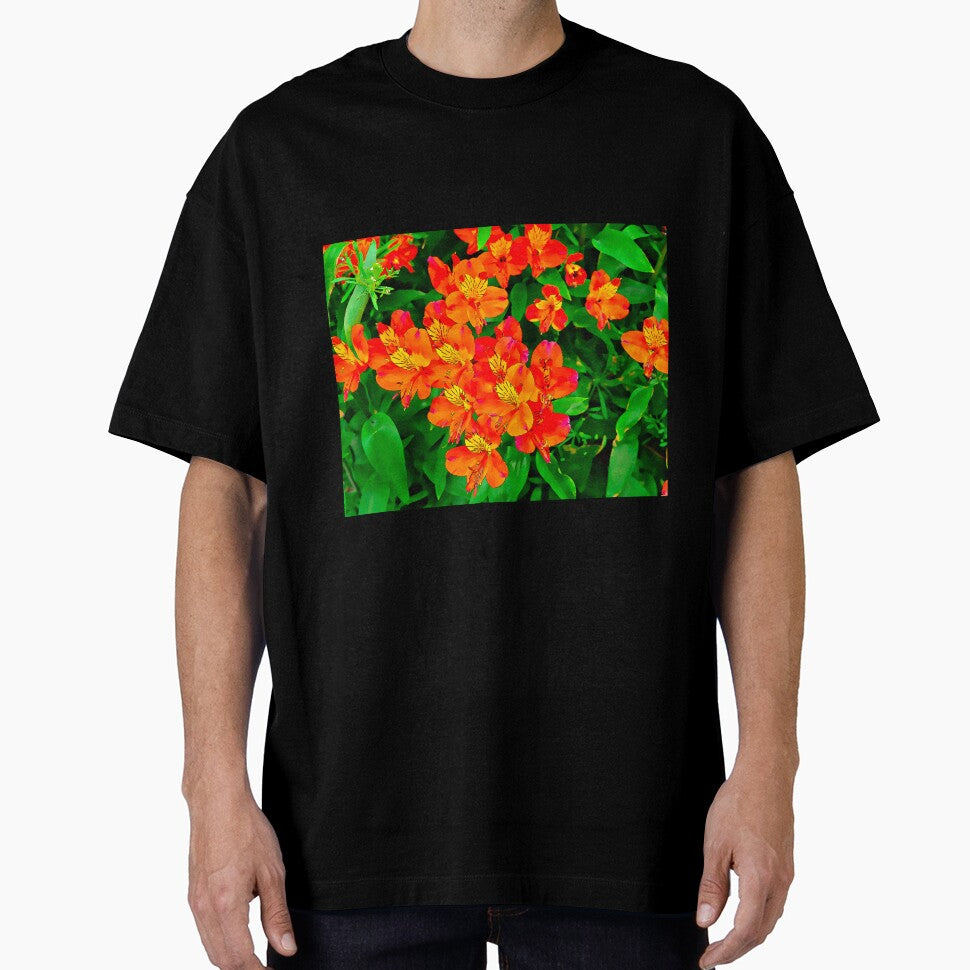Vibrant Orange flowers summer pattern by santoshputhran
