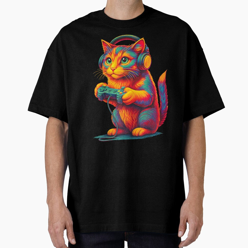 Gamer Cat Video Games Boys Teen Men Girls Funny Gift Gaming by davis2014