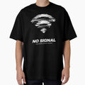 NO SIGNAL – Disconnected By Choice | Minimalist Streetwear Glitch Aesthetic T-Shirt by Maximilianos