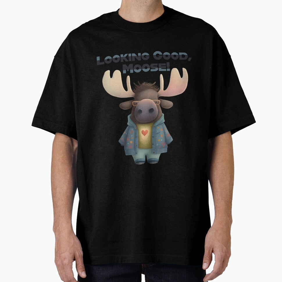 Cool Moose in Fancy Jacket and Glasses by Anicue