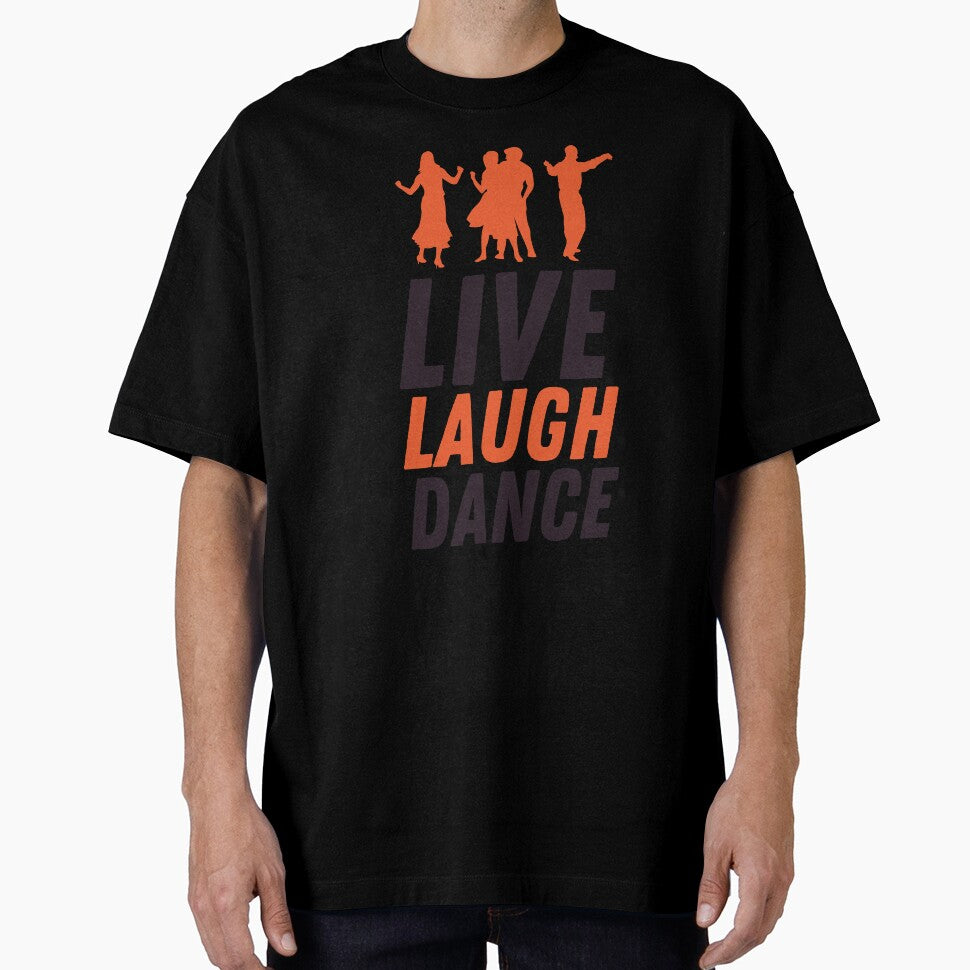 Live Laugh Dance - Short Motivational Phrase | Colorful Stylish Dance Typography by Delandor