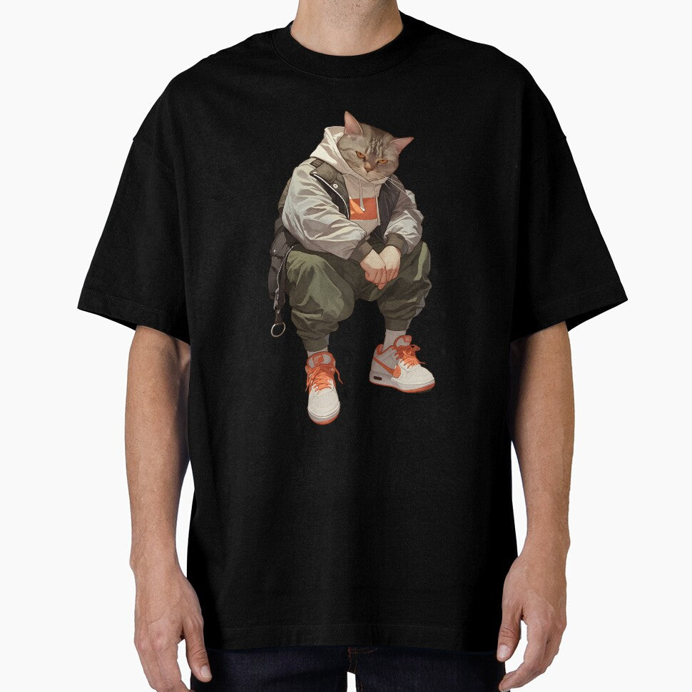 Streetwear Modern Cat by bapupa