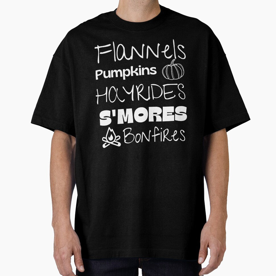Flannels Pumpkins Hay Rides S'mores and Bonfires by RunThatApparel