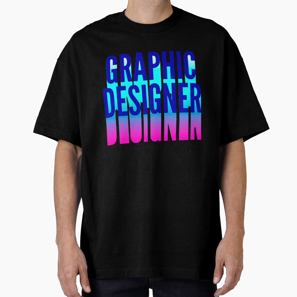 Graphic Designer With Long Gradient Shadow by SVPOD
