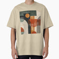Mid-Century Modern Abstract - Vintage Earth Tone Arches - Retro Modernist Art by GrinGalore