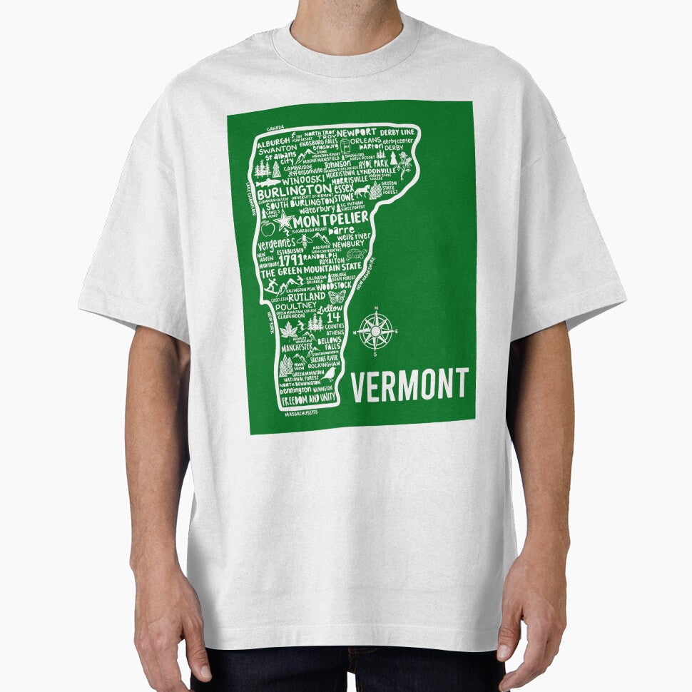 Vermont Map by fiberandgloss