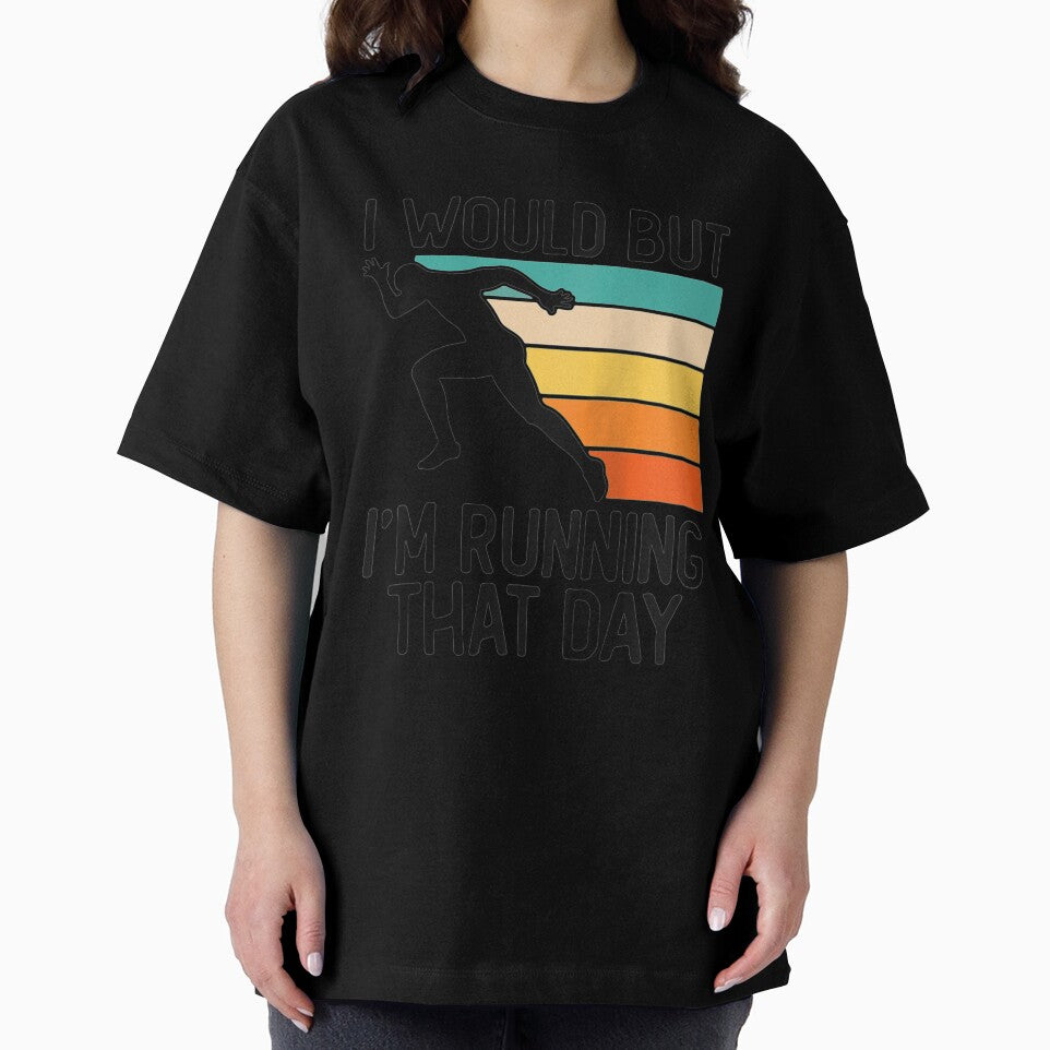 Funny Runner I Would But Im Running That Day Retro Track Raglan Baseball Tee by FelixRiojas