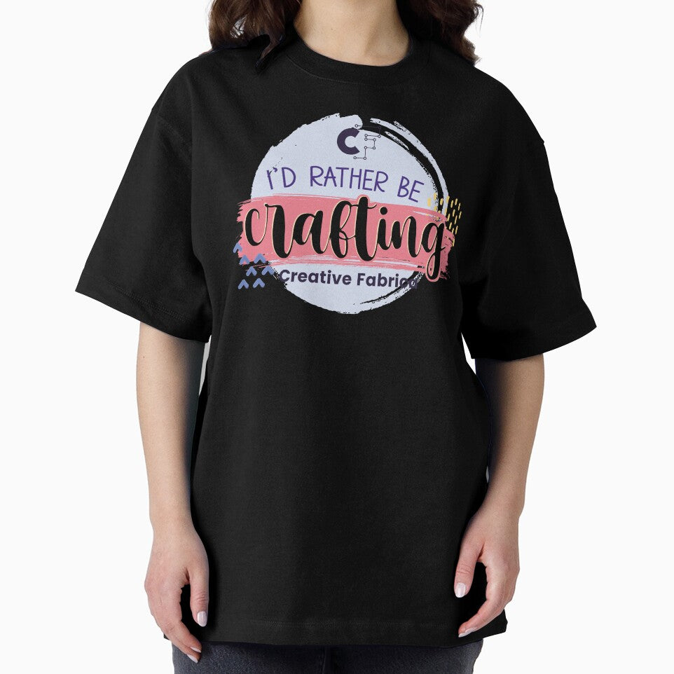 Creative Fabrica "I'd Rather be Crafting" Quote by CFMerch
