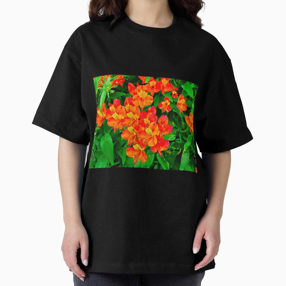 Vibrant Orange flowers summer pattern by santoshputhran