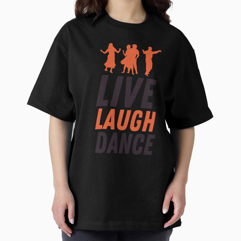 Live Laugh Dance - Short Motivational Phrase | Colorful Stylish Dance Typography by Delandor