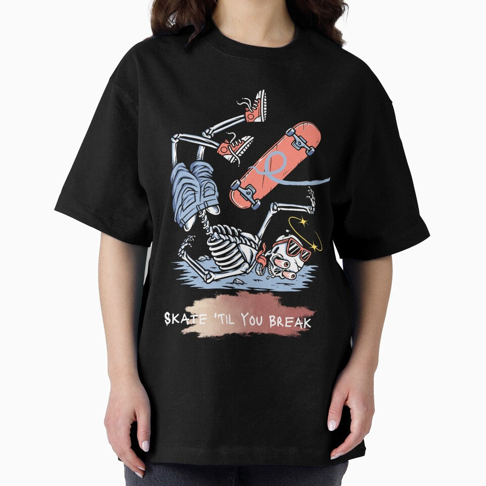 Skeleton Fall Skateboarding by Sparkly-Station