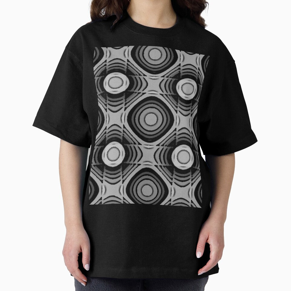 RETRO BLACK WHITE AND GREY DAYZ PATTERN FOR FUNKY LIVING SPACES by ozcushionstoo