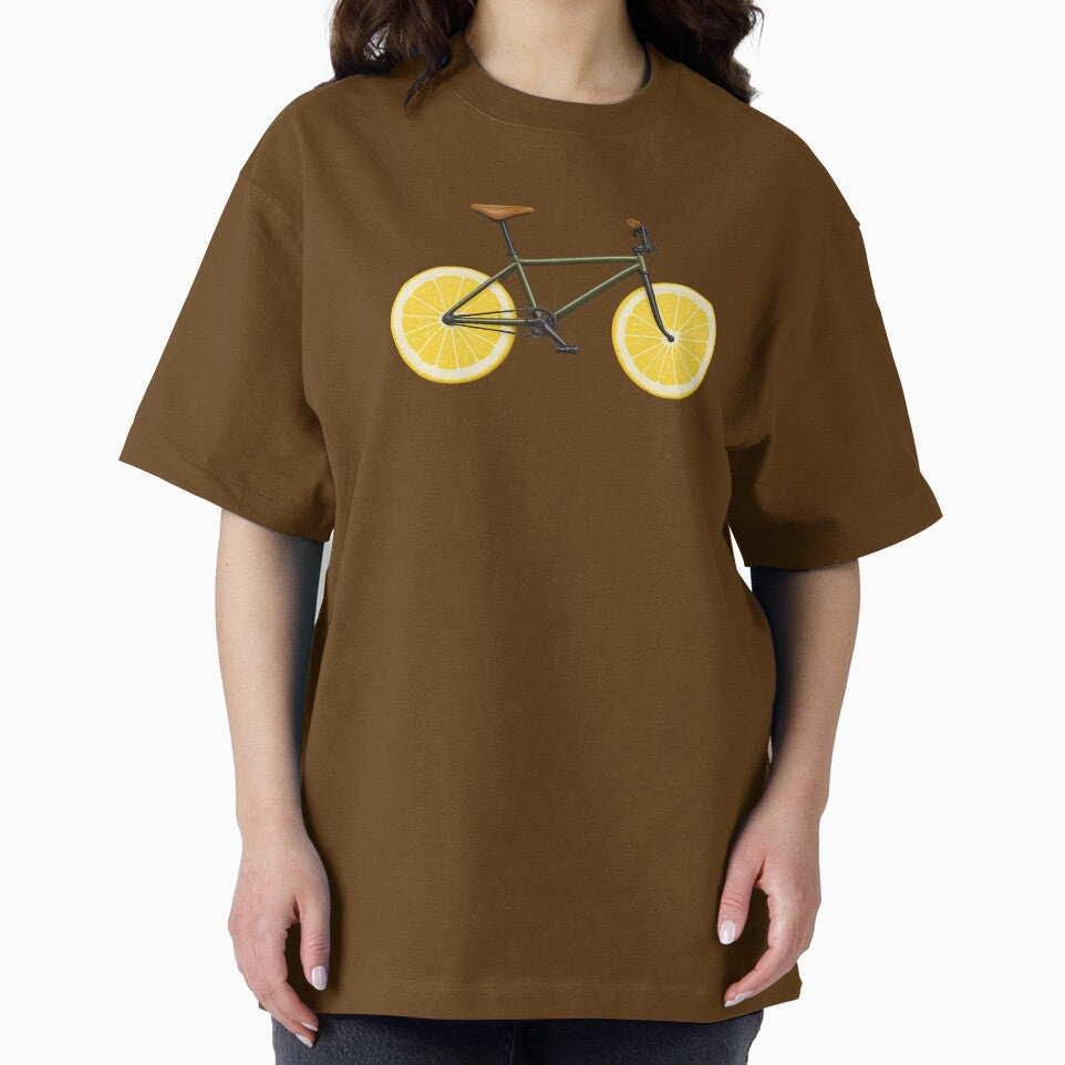 Lemon Wheel Bicycle Graphic/ Funny Fruit by digitalbob60