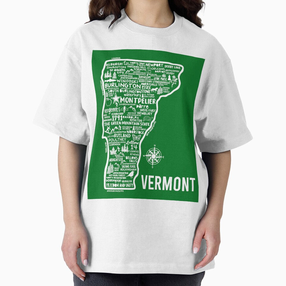 Vermont Map by fiberandgloss