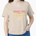 Weight Loss Warrior, Motivational Fitness Top. by printedartgoods