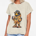 Cool Duck Drinking Boba T-Shirt | Streetwear Drip Duck Cartoon | Bubble Tea Lover Graphic Hoodie Design by GiftLore Studio
