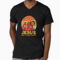 Jesus Has Your Back Jiu Jitsu Retro Christian Men Women Kids by hg6evarog