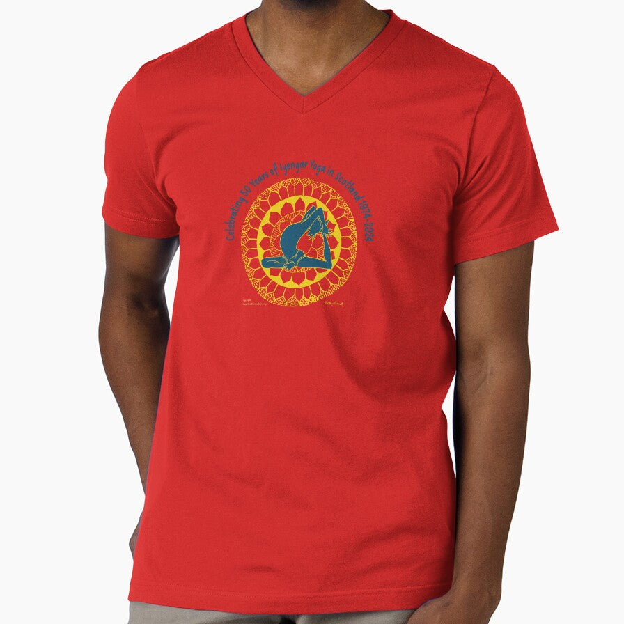 Yellow/ Dark Blue Fitted Tee Shirt by IYScotland50