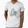 Sweet Bookish Dino by polliadesign