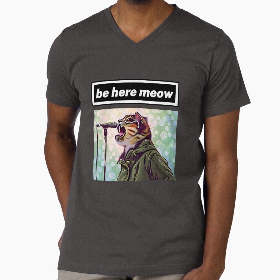 brit pop cat - be here meow by freemancreative