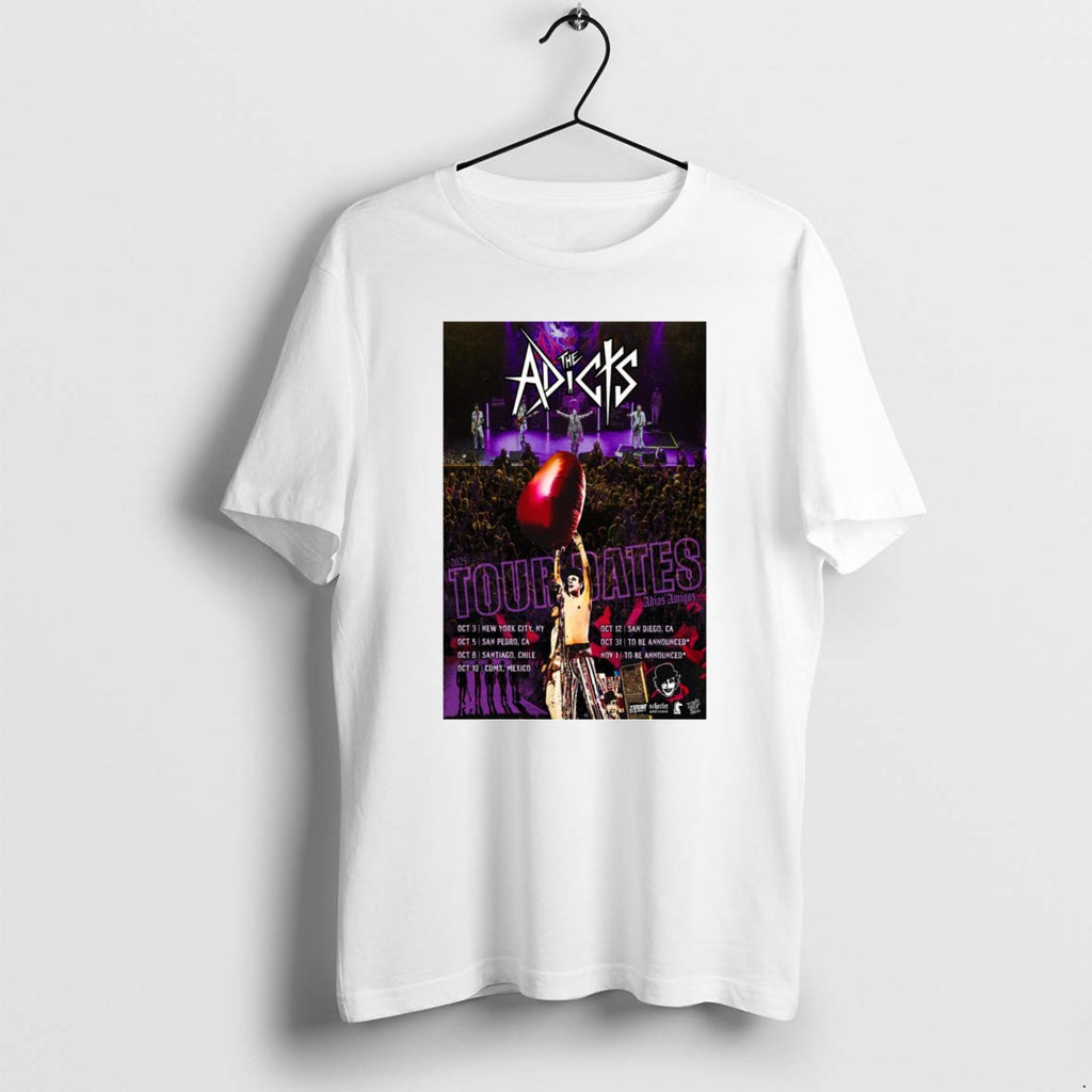 The Adicts Punk Rock Tour 2025 T Shirts