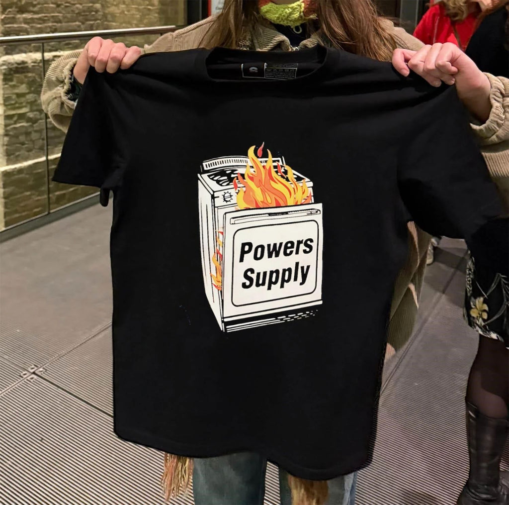 Burning Powers Supply Stove shirt