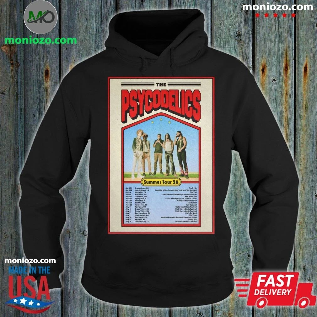 Original The Psycodelics Summer Tour 26 Poster Shirt
