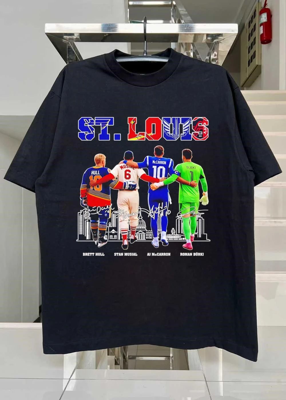 St. Louis Sports Team Logos And Players T-Shirt