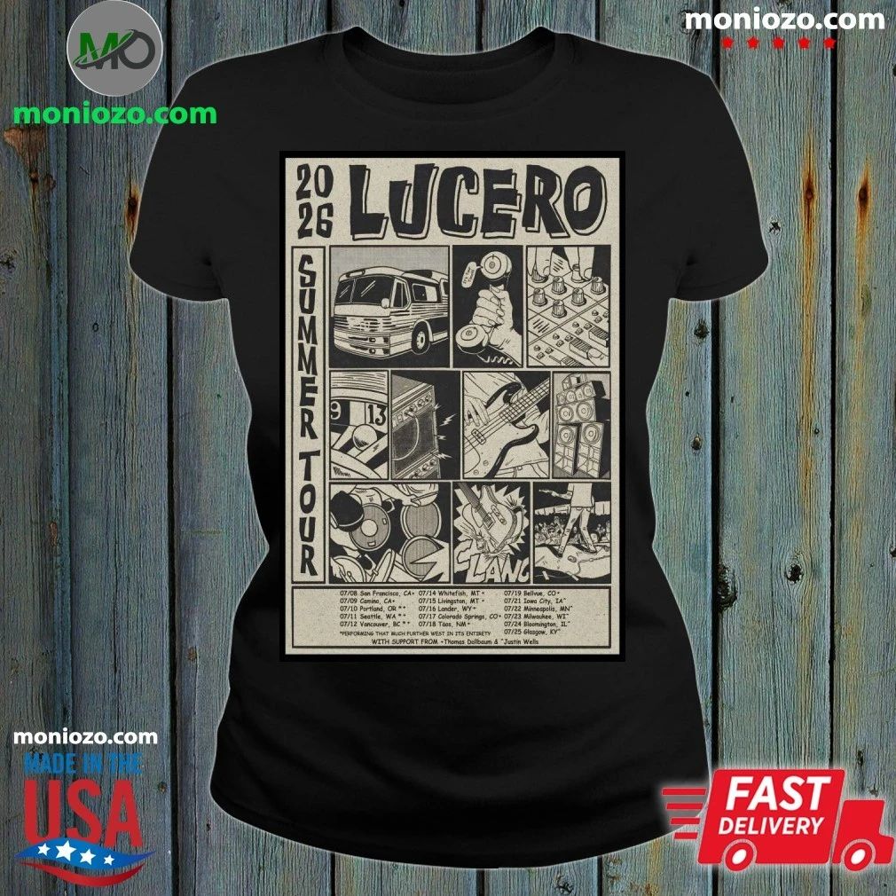 Original Lucero Summer Tour 26 Poster Shirt