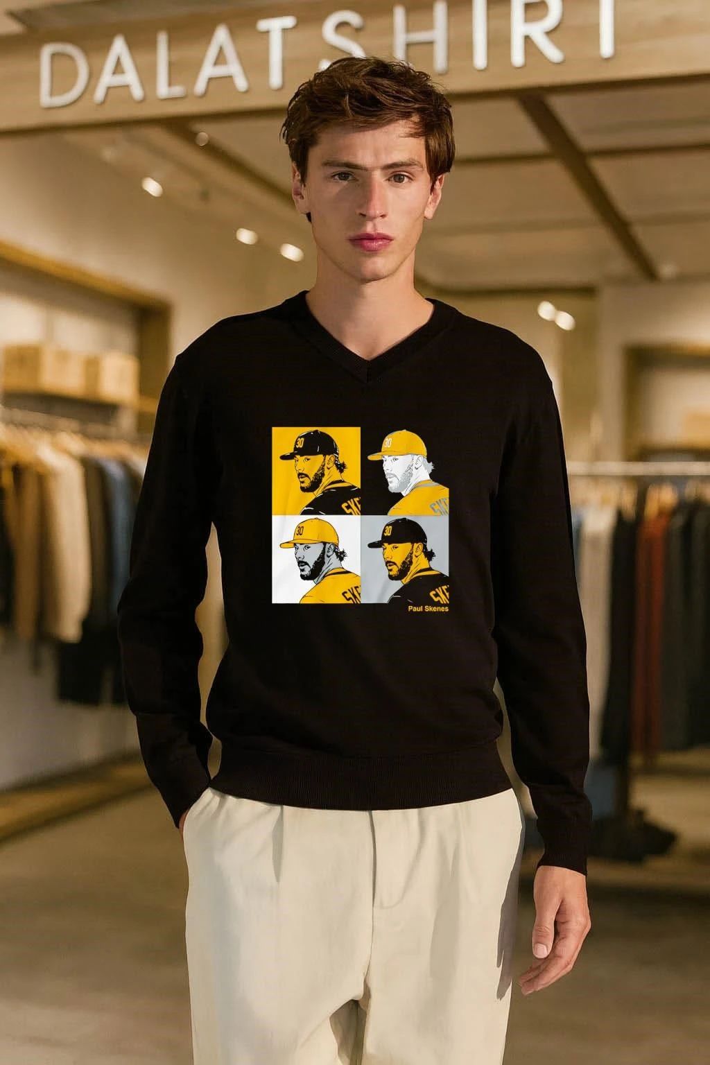 Paul Skenes Collage Panels shirt