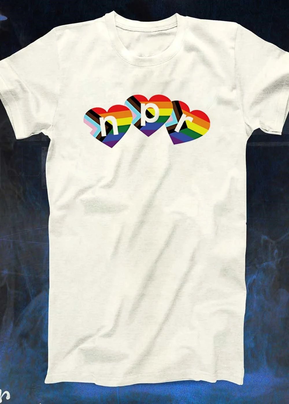 NPR Progress Pride Flag Hearts LGBTQ+ Pride Month 2026 Shirt