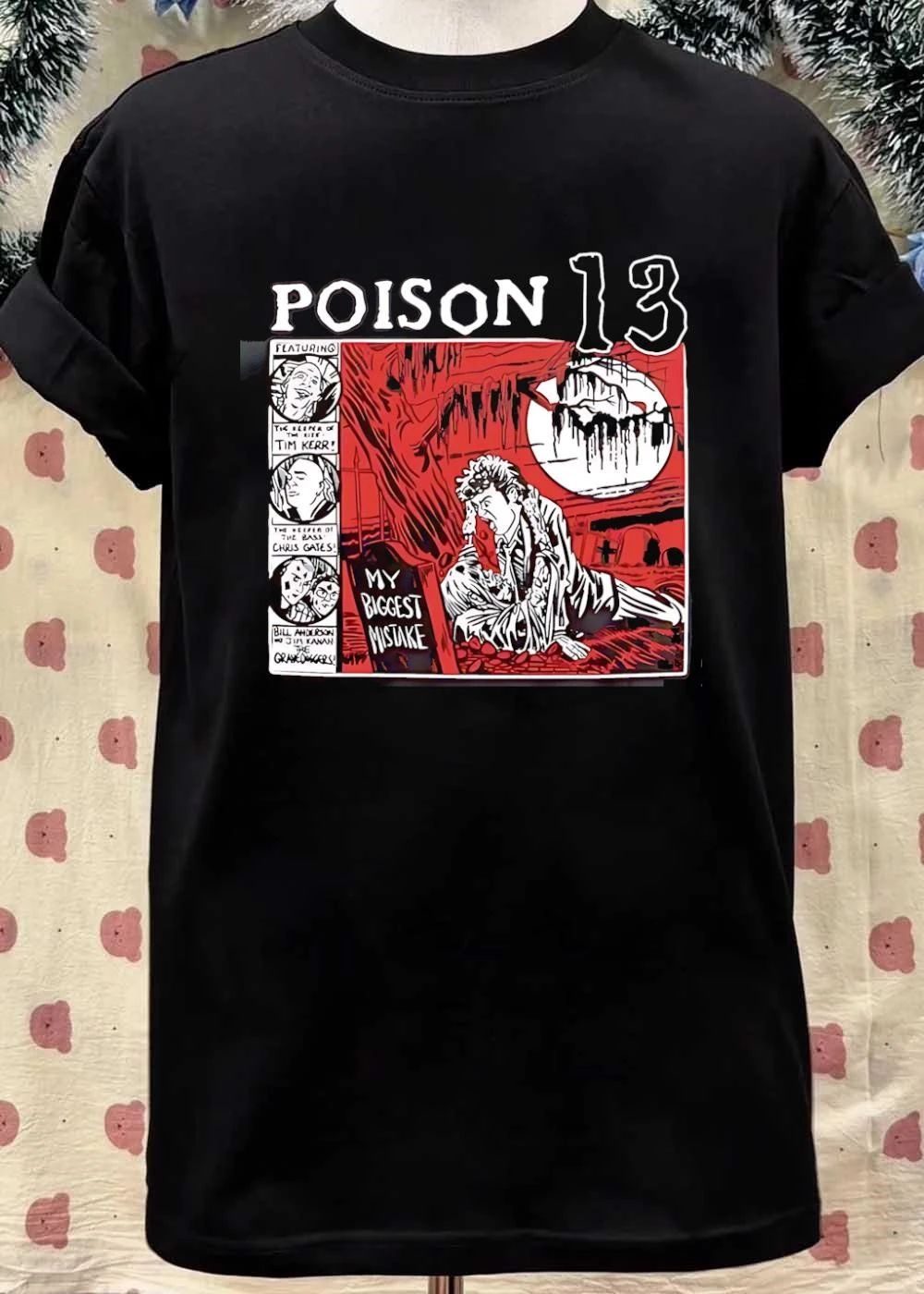 Poison 13 My Biggest Mistake Graveyard Comic Art T-Shirt