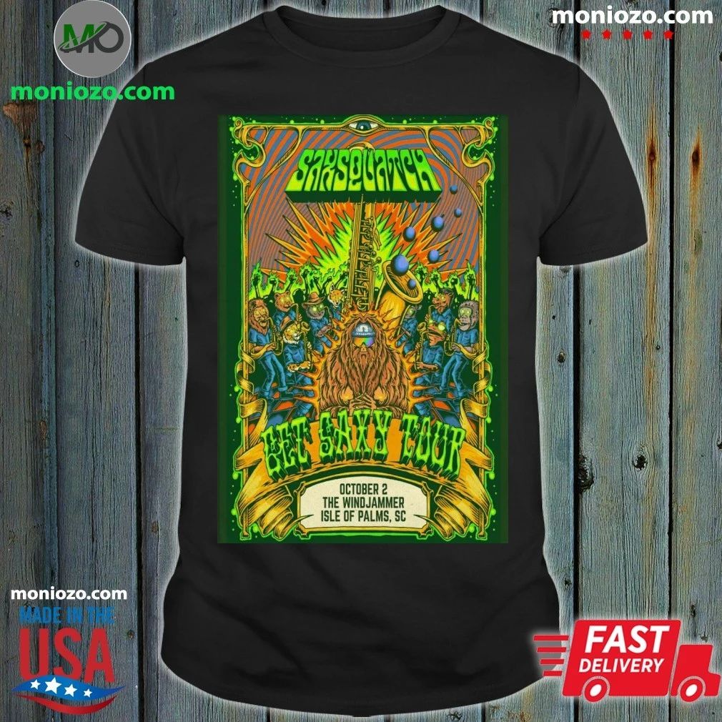 Original Saxsquatch The Windjammer Isle of Palms SC Oct 2, 2026 Poster Shirt