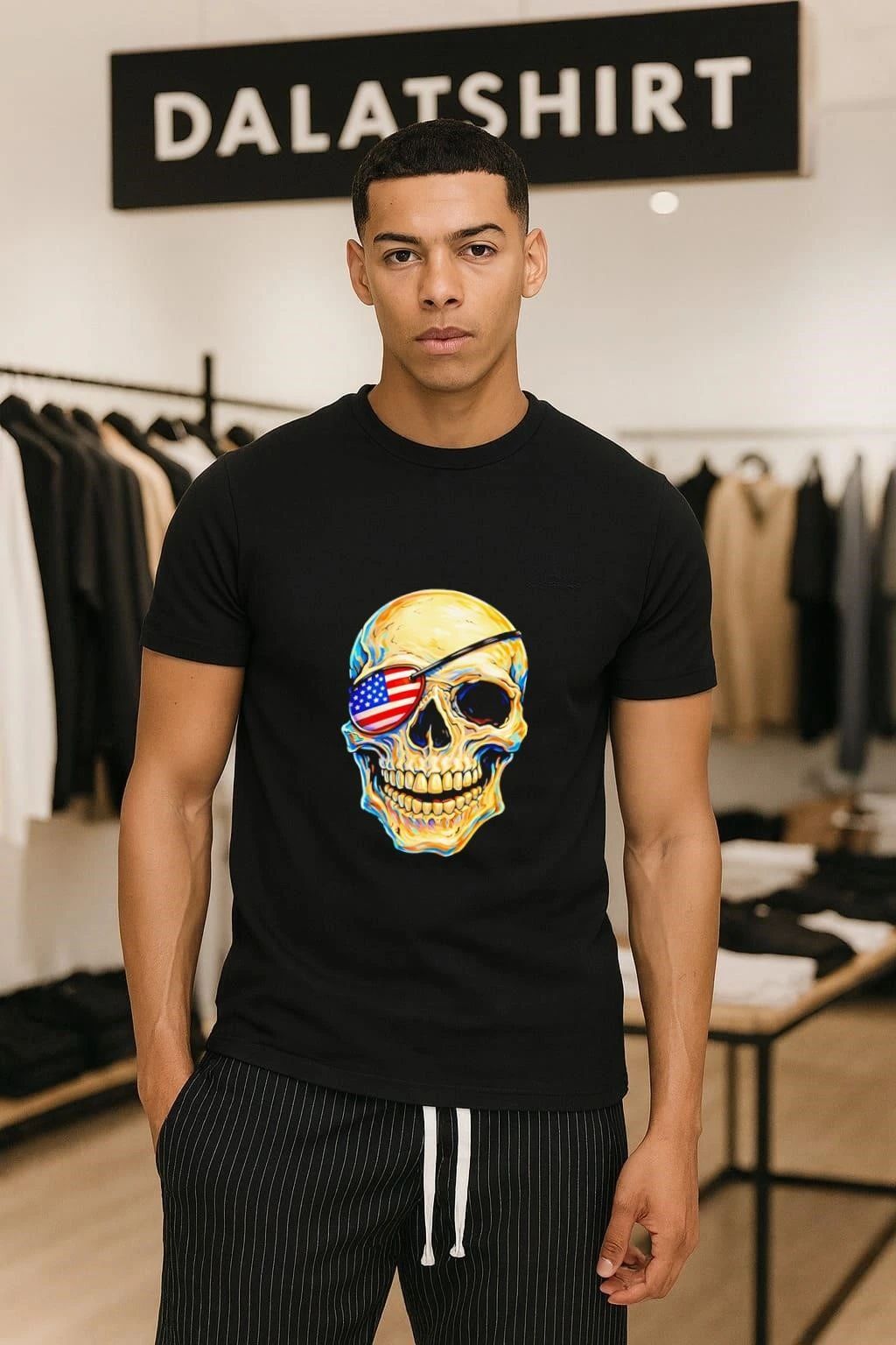 Pirate Skull USA 250th shirt