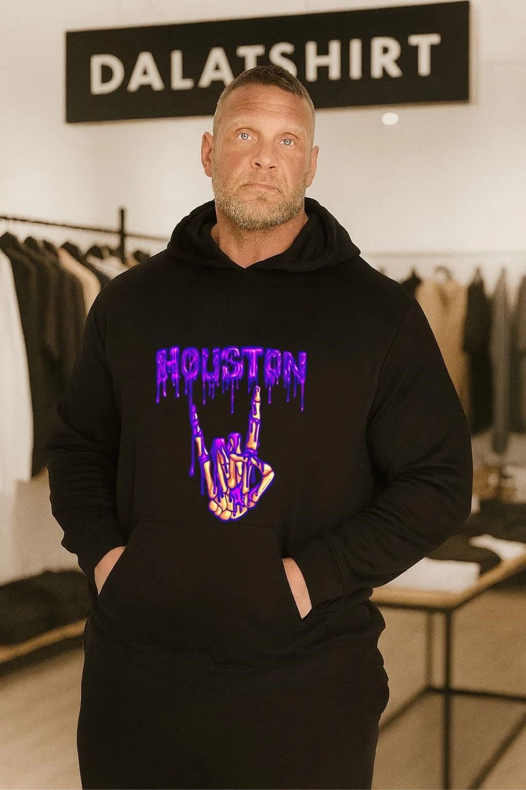 Houston Drip 2026 skeleton hand shirt