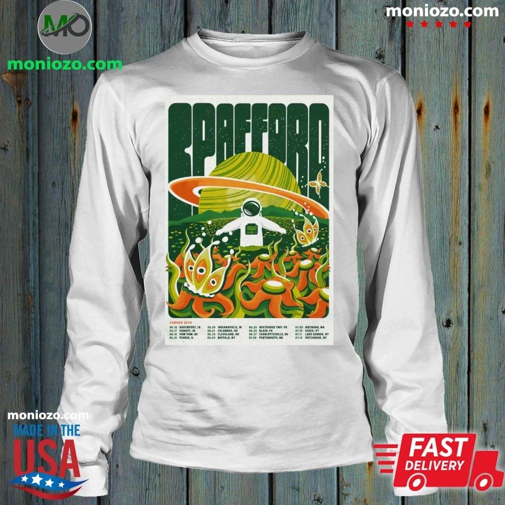 Original Spafford Summer Tour 26 Poster T-Shirt